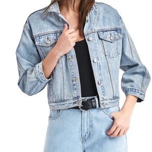 GAP Archive Re-Issued Crop Denim Jacket